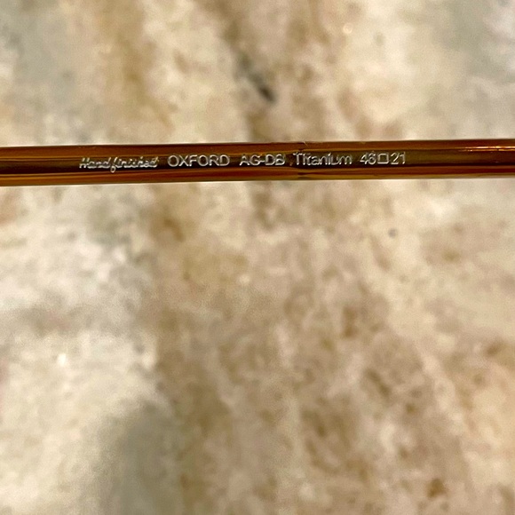 Garret Leight California titanium glasses frame, Oxford model, AG-DB - Picture 6 of 8